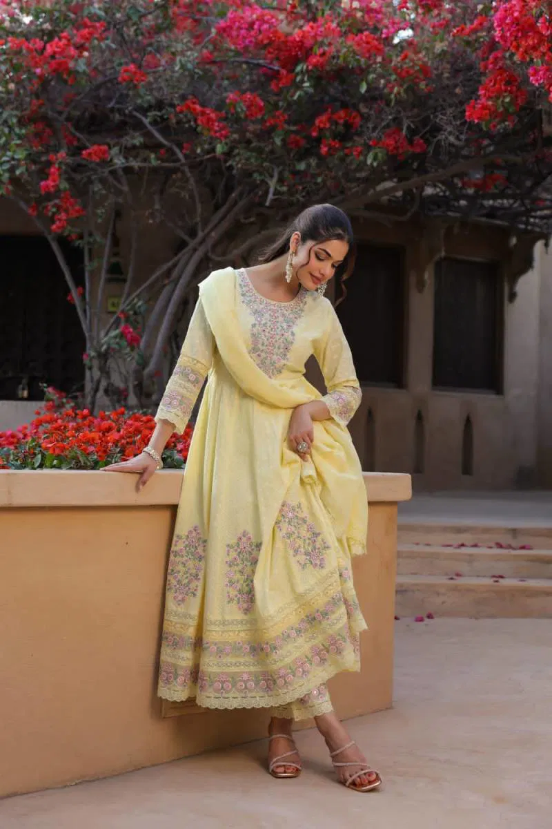 Tanyaa P 115 Cotton Anarkali Styled Kurta Sets Suppliers In India