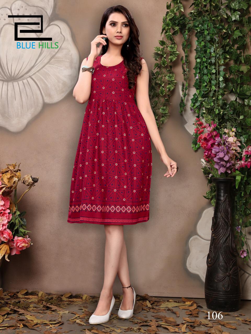 Blue Hills Short Walkway Vol 2 New Collection Of Printed Rayon Daily Wear Short Kurtis 