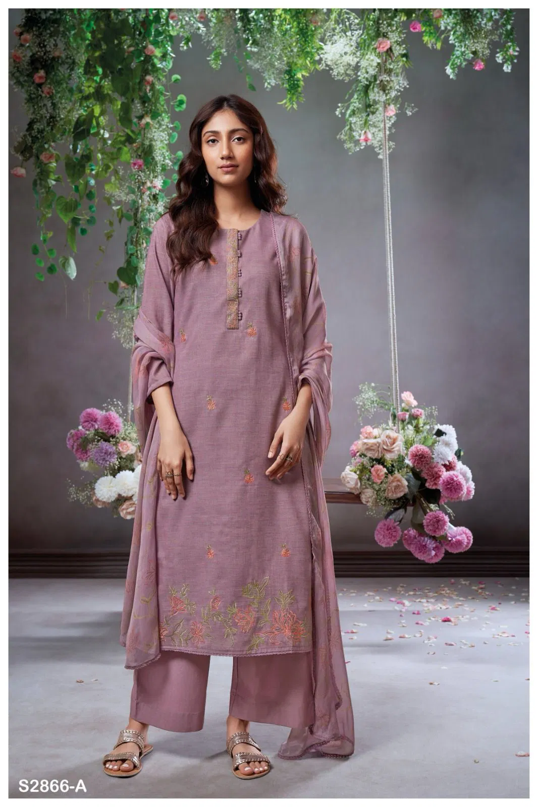 Selai 2866 By Ganga Cotton Designer Surat Salwar Suit Exporters In India
