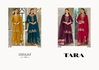 Tara By Lily And Lali Silk Embroidery Kurti With Bottom Dupatta Suppliers In India