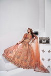 Rust Colour Banarsi Silk Lahenga With Blouse And Dupatta Online Wholesale Kf 2151