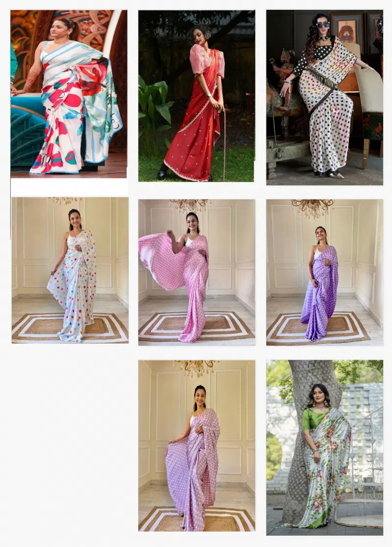 Sf Sizzller Party Wear Digital Printed Satin Silk Saree Wholesale Suppliers In Mumbai