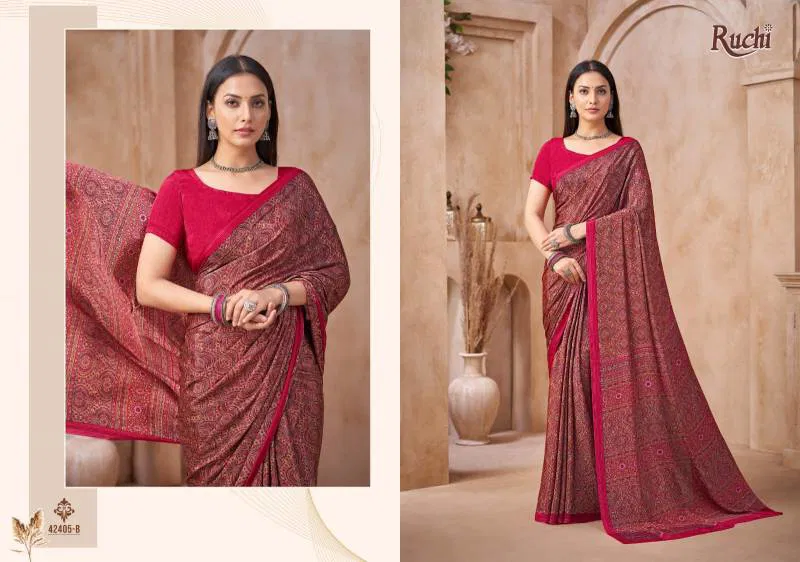 Vivanta Silk 44 By Ruchi Crepe Silk Saree Wholesale Price In Surat