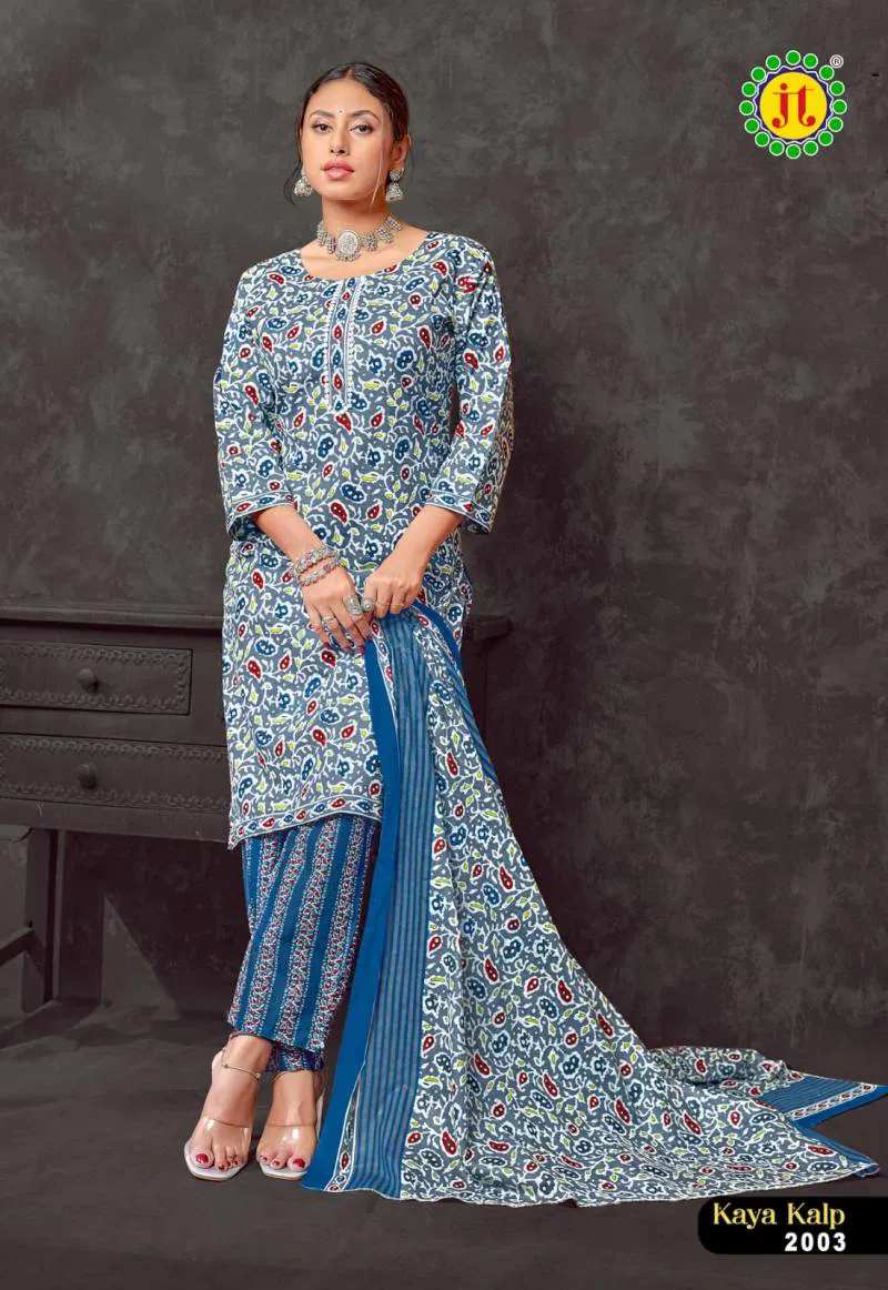 Kaya Kalp Vol 2 By Jt Cotton Printed Kurti Bottom With Dupatta Exporters In India