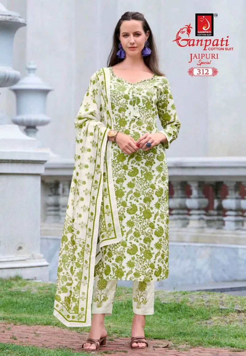 Jaipuri Special Vol 15 By Ganpati Cotton Printed Dress Material Suppliers In India