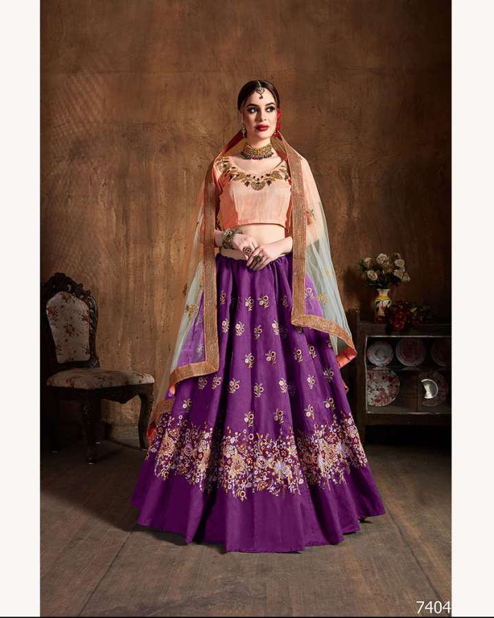 Latest Designer Wedding Wear Heavy Embroidery Work Lehenga Choli 