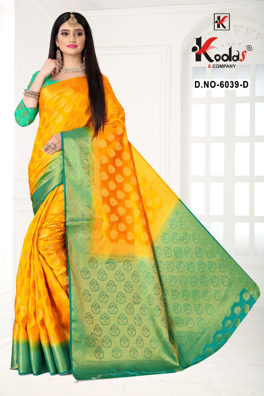 Myra-6039 Fancy Festive Wear Banglory Silk Latest Saree Collection
