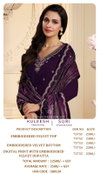 Suri By Vinay Kuleesh Velvet Embroidery Surat Salwar Kameez Wholesale Market
