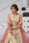 Cream Colour Banarsi Silk Lahenga With Blouse And Dupatta Wholesale Price In Surat Kf 2150