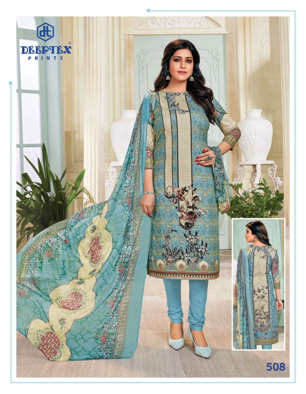 Deeptex Moon Light 5 Launch New Latest Designer Lawn Cotton Dress Material  With Chiffon Dupatta 