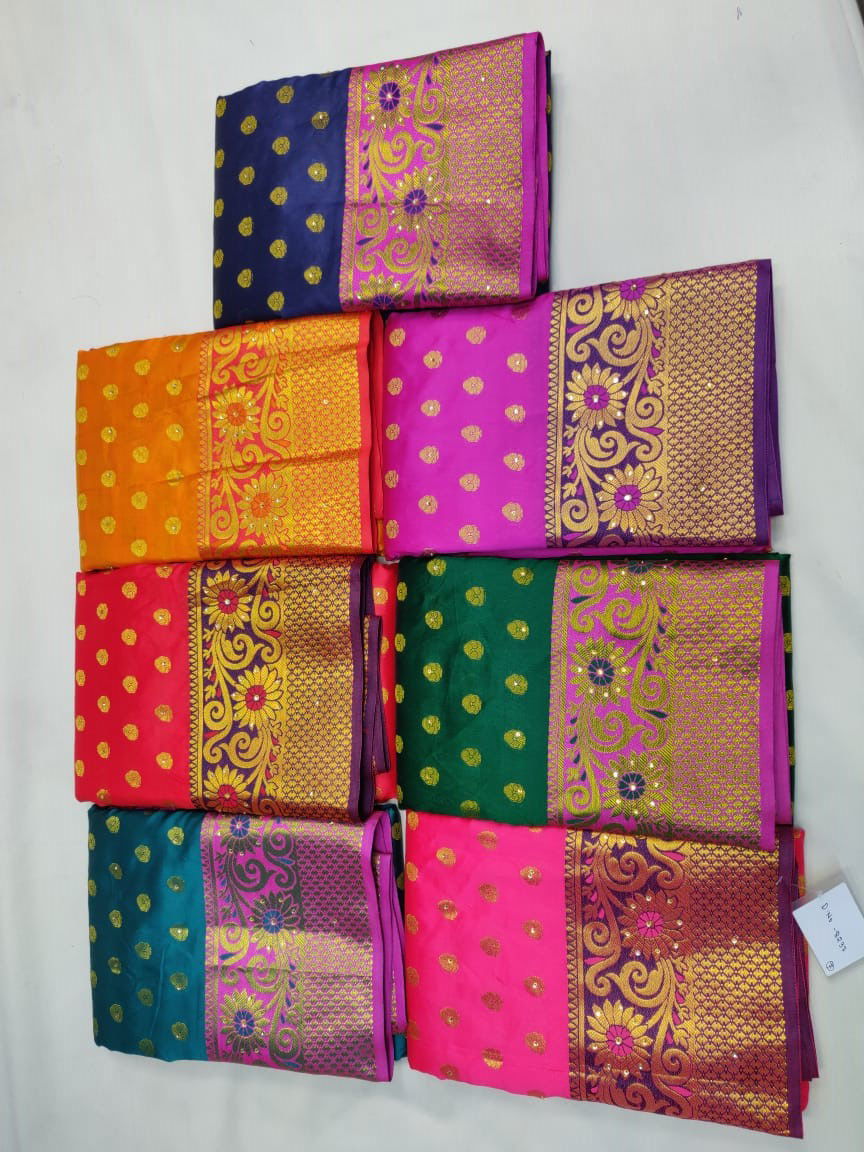 Sitka 8300 Latest Designer Wedding Wear Festive Wear Stone Work Silk Saree Collection