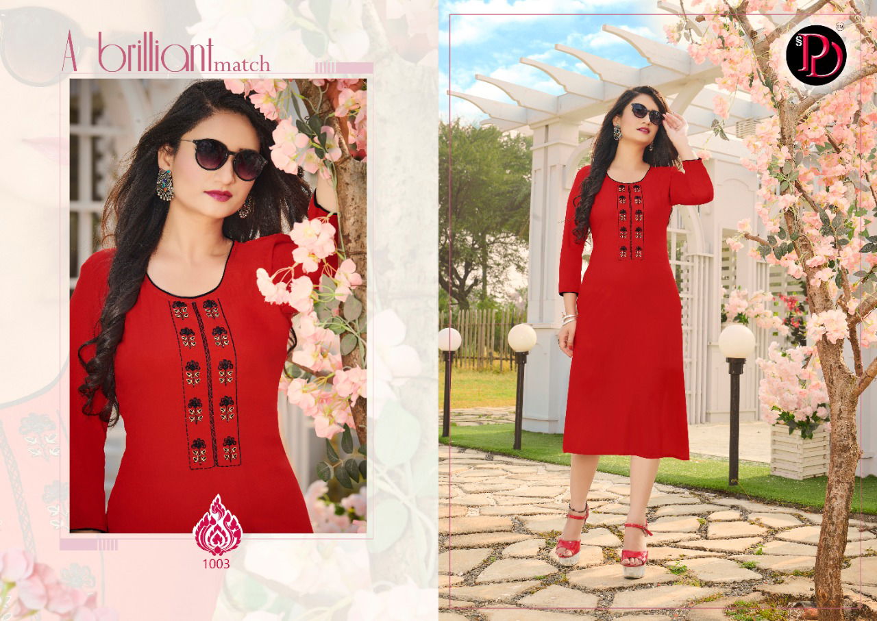 Poorvi Silk Latest Fancy Designer Ethnic Wear Long Printed Rayon Kurti Collection
