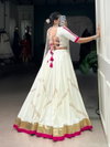 White Colour Pure Rayon Lehenga Navratri Nights Wholesale Market In Surat With Price Taraa L 1622