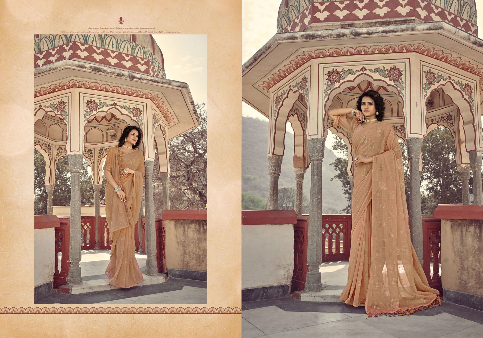 Ynf Mukaish Georgette New Designer Fancy Ethnic Wear Saree Collection