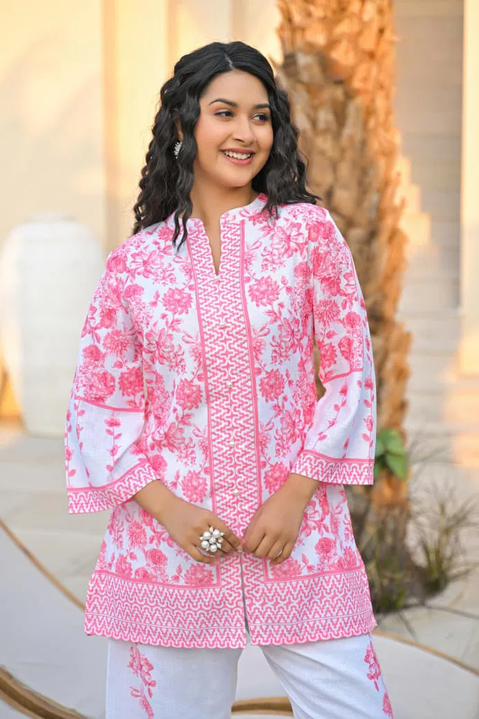 Tanyaa P 154 Cotton Printed Stylish Co Ords Set Suppliers In India
