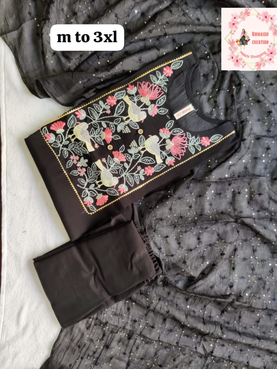 Viart Embroidery Work Kurti With Bottom Dupatta Catalog