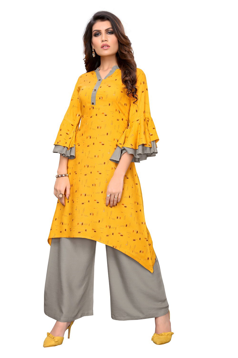 Glam Kurti 17 Stylish Latest fancy Designer Regular Wear Rayon Kurti With Bottom Collection
