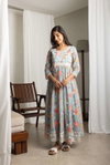 Zoya By Psyna Chikankari Work Long Gown Combo Set Wholesale Clothing Suppliers In India