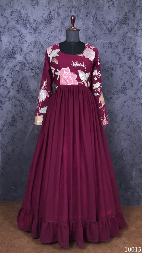 Estaa 5 Wedding Wear Georgette Wholesale Gown Collection