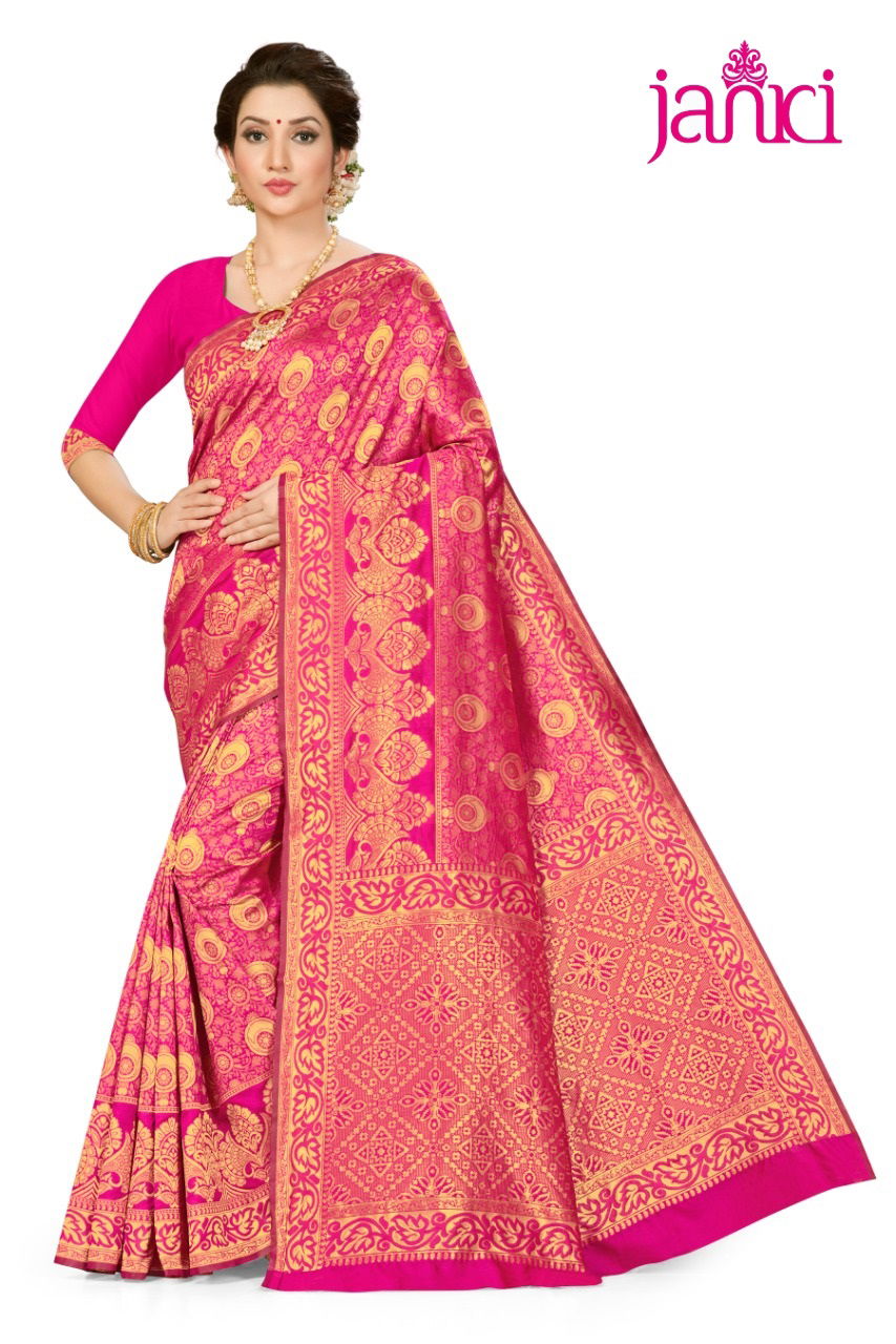 Janki Latest Designer Heavy Party Wear Wedding Silk Saree Collection 