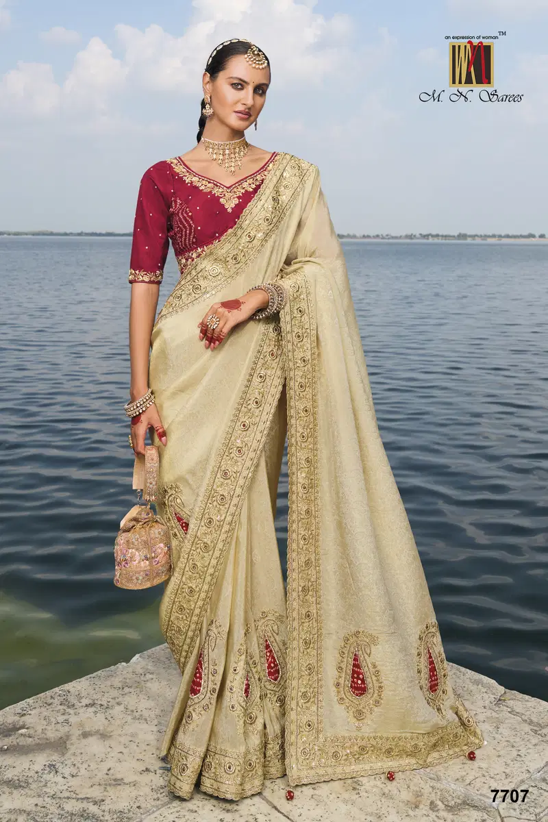 Shahi Poshak Vol 2 By M.N Reception Wear Sarees Wholesale Market In Surat
