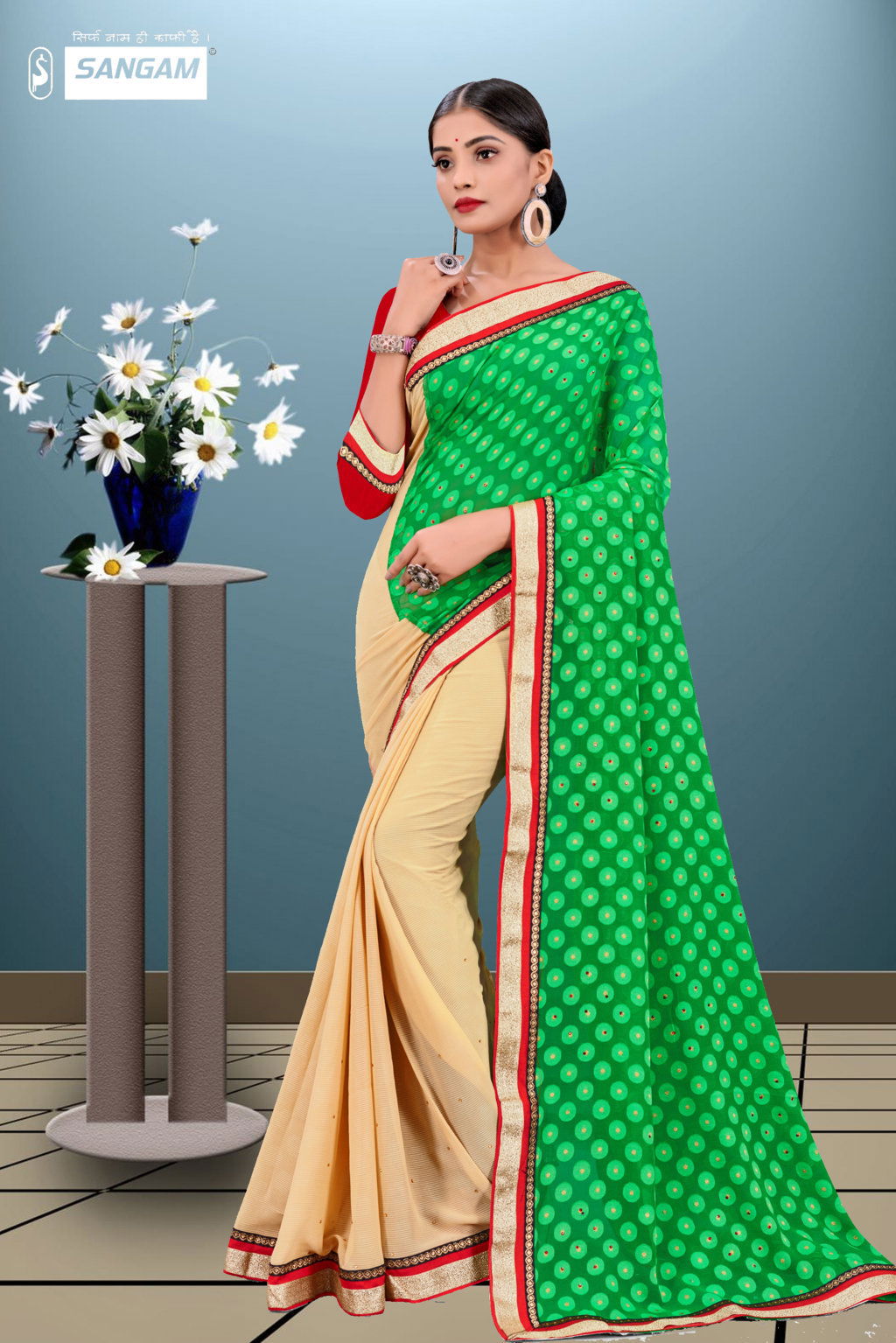 Sangam Pihu 2 Fancy Designer Casual Wear Georgette Printed  Sarees Collection
