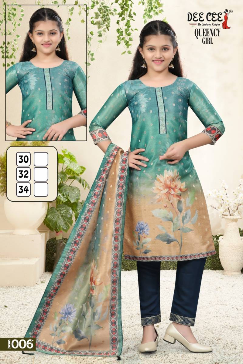Queency Girl By Deecee Digital Printed Kurti Bottom With Dupatta Wholesale Clothing Suppliers In India