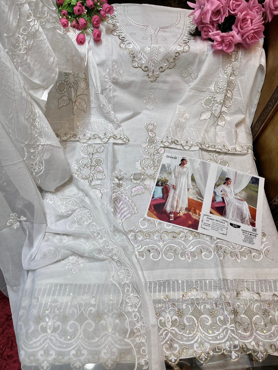 Noor Motifz Latest Fancy Designer Festive Wear Pure Cotton Pakistani Salwar Kameez Collection
