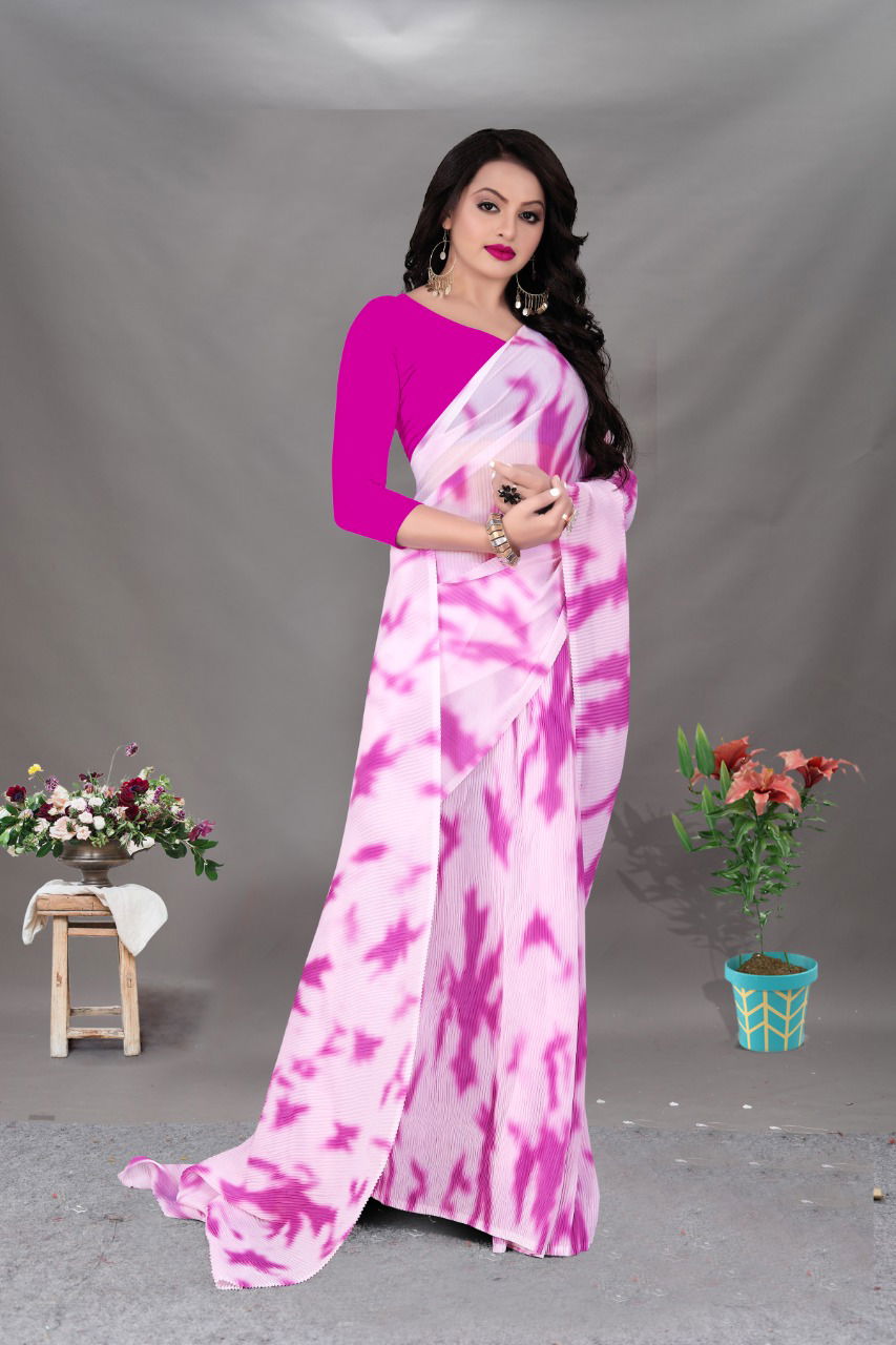 Bt 06 New Soft Fancy Regular Wear Georgette Printed Designer Saree Collection