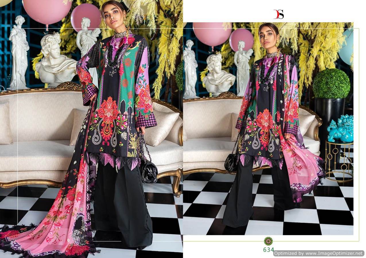 Deepsy Elan Latest Designer Festive Wear Cotton Print With Embroidery   Pakistani Suits Collection With Cotton Mal-Mal Dupatta