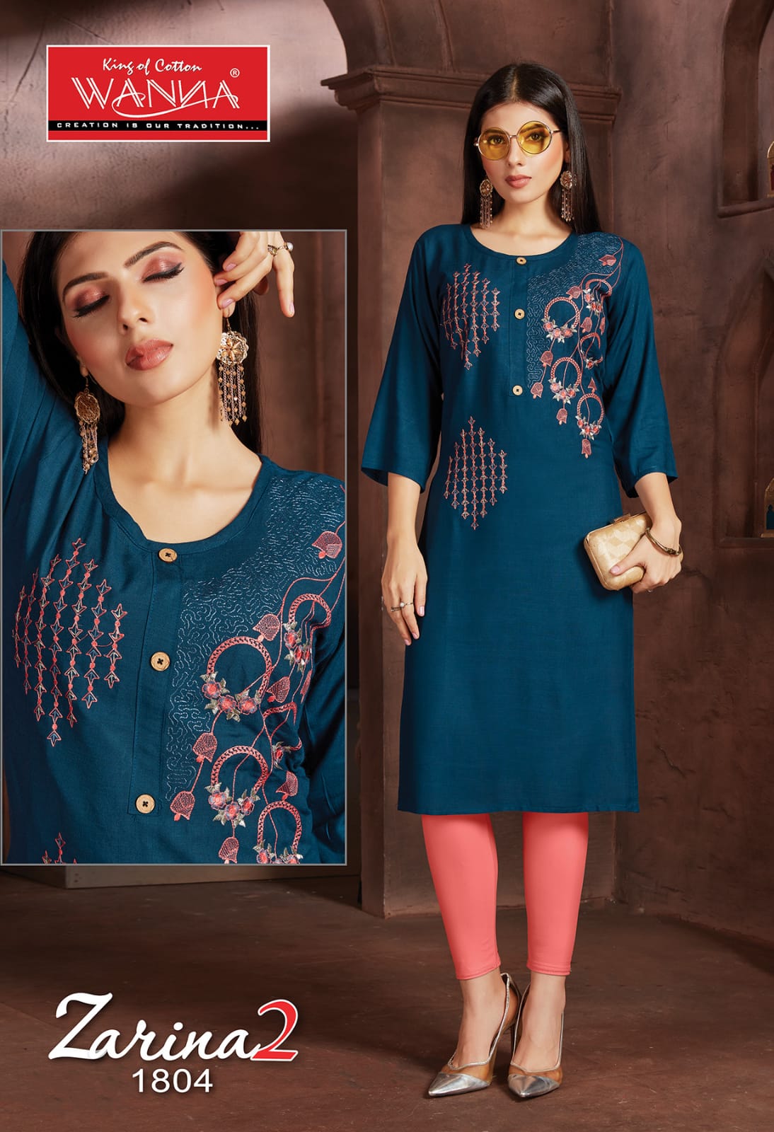 Wanna Zarina 2 Fancy Ethnic Wear Embroidery Latest Kurtis Collection
