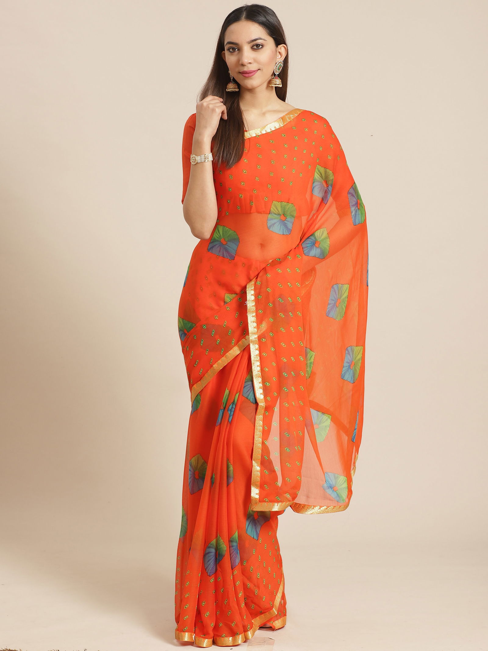 Queen 6 Latest Fancy Casual Daily Wear Chiffon Printed Sarees Collection
