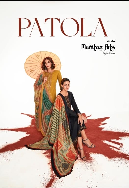 Mumtaz Art Patola Jam Satin Digital Print Gorgeous Look Salwar Kameez Catalog