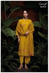 Serena 4210 By Ganga Bemberg Silk Satin Designer Salwar Suits Exporters In India