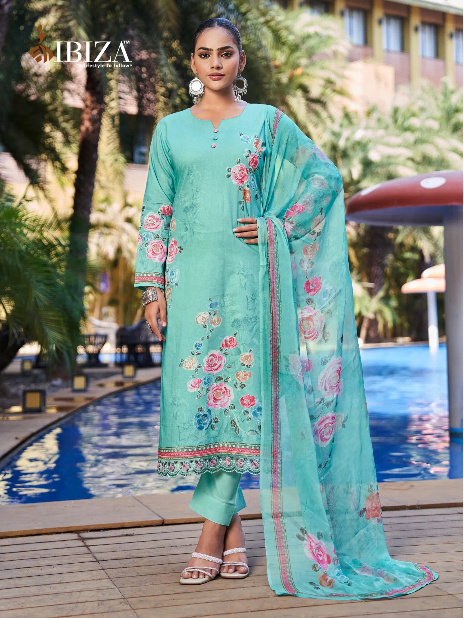 Hill Queen By Ibiza Lawn Cotton Printed Surat Salwar Kameez Wholesale Market