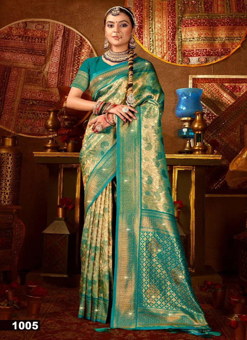 Kanha Silk Saroski Vol 5 By Saroj Beautiful Silk Saree Wholesale Suppliers In Mumbai