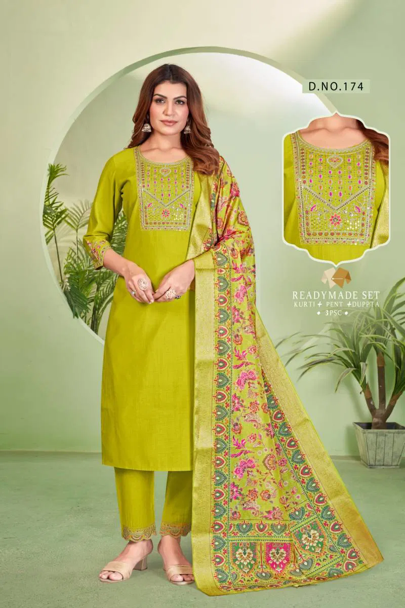 Alinee 173 To 177 Kurti Bottom With Dupatta Wholesale Suppliers In Mumbai