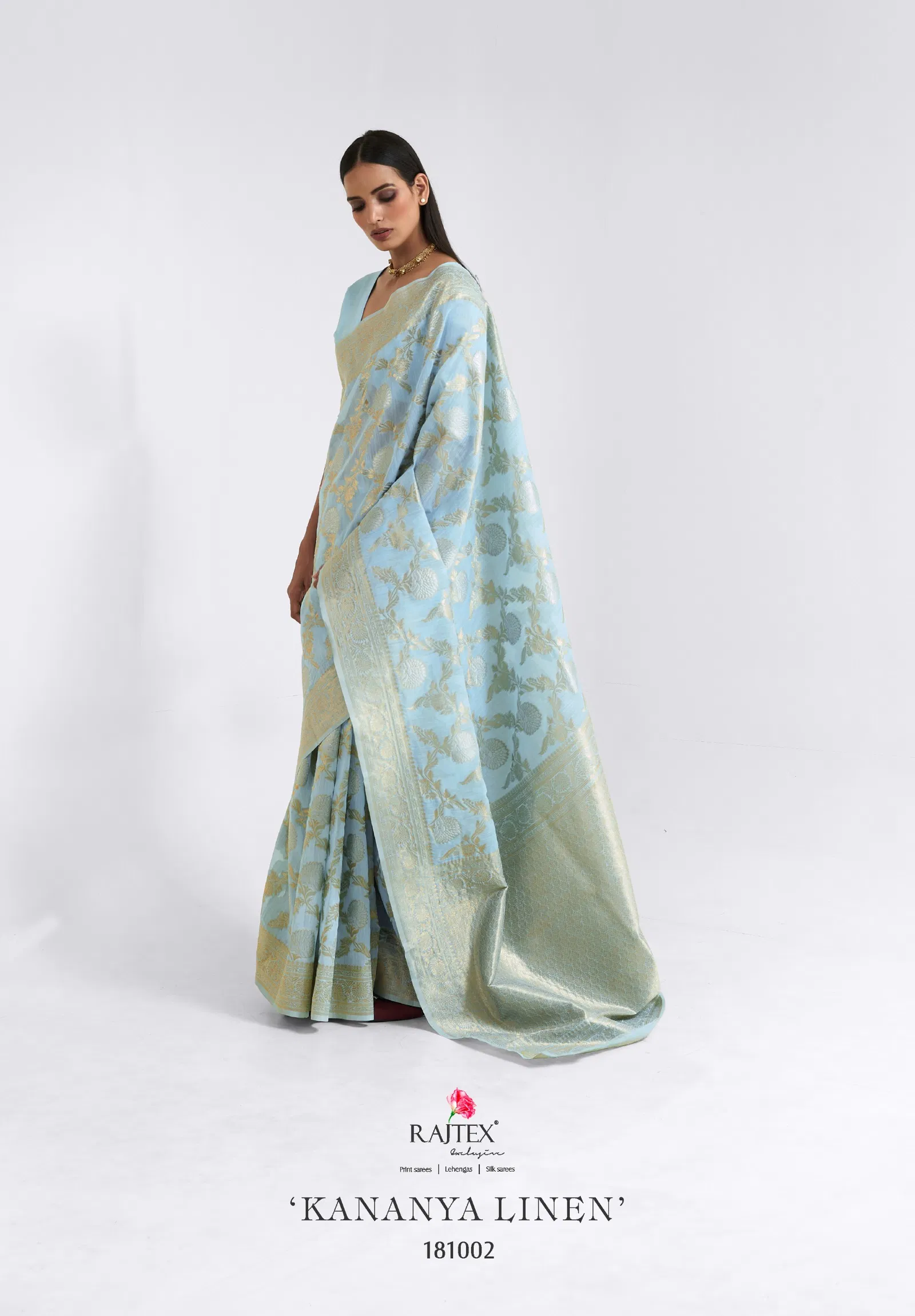 Kananya Linen By Rajtex Linen Occasion Wear Saree Wholesalers In Delhi