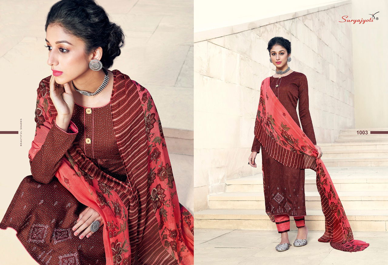 Suryajyoti Patiala Kudi 19 Latest Fancy Designer Casual Regular Wear Printed Cotton Dress Materials Collection
