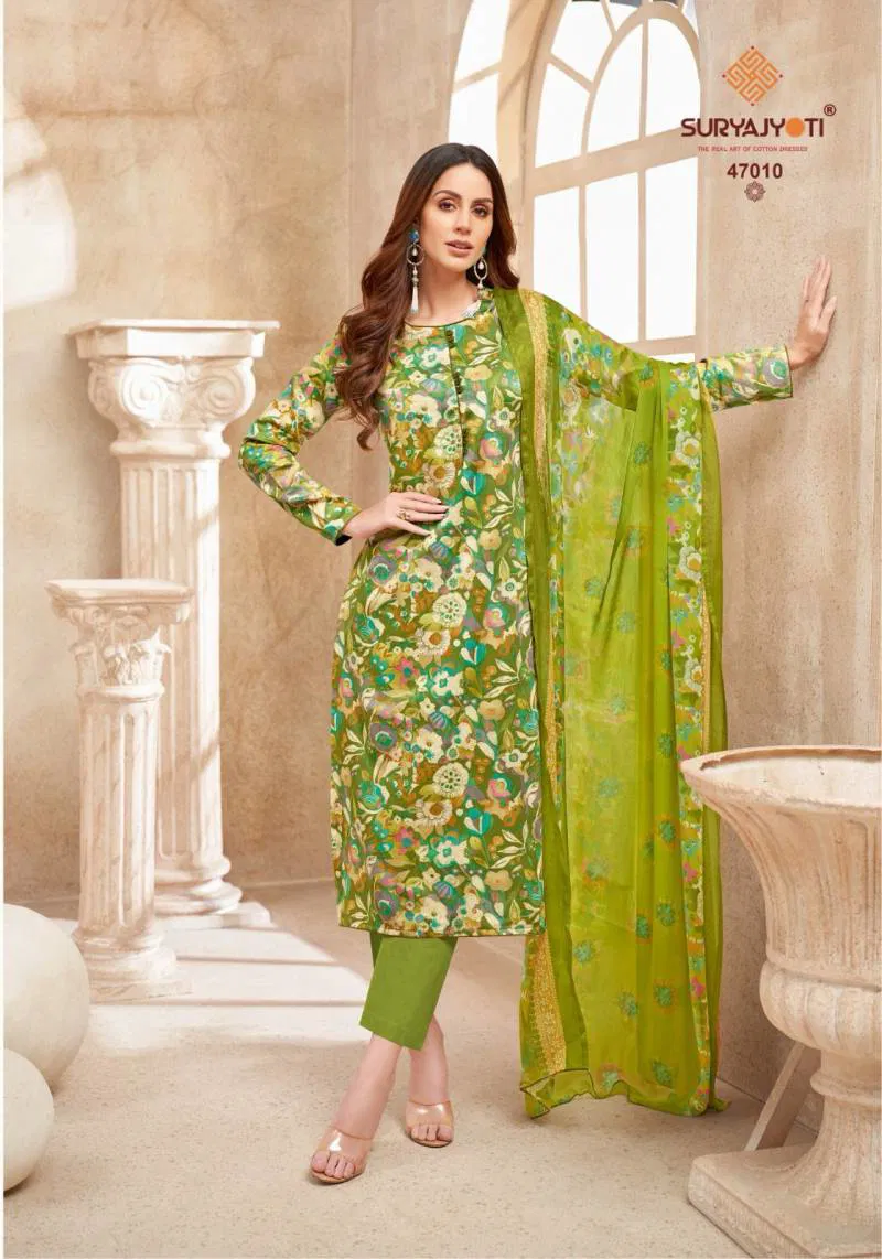 Naishaa Vol 47 By Suryajyoti Jam Satin Dress Material Wholesalers In Delhi