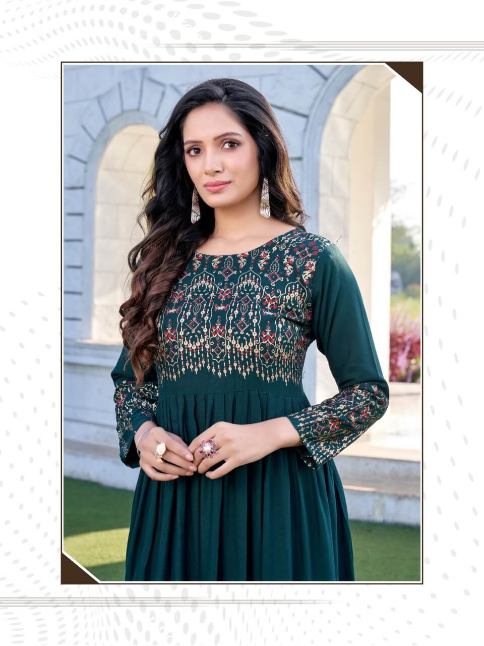 Bonie Senorita 2 Heavy Wedding Wear Rayon Long Designer Anarkali Kurti Collection