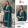 Bilqis B 231 A To D Velvet Embroidery Bulk Pakistani Salwar Suit Orders In India