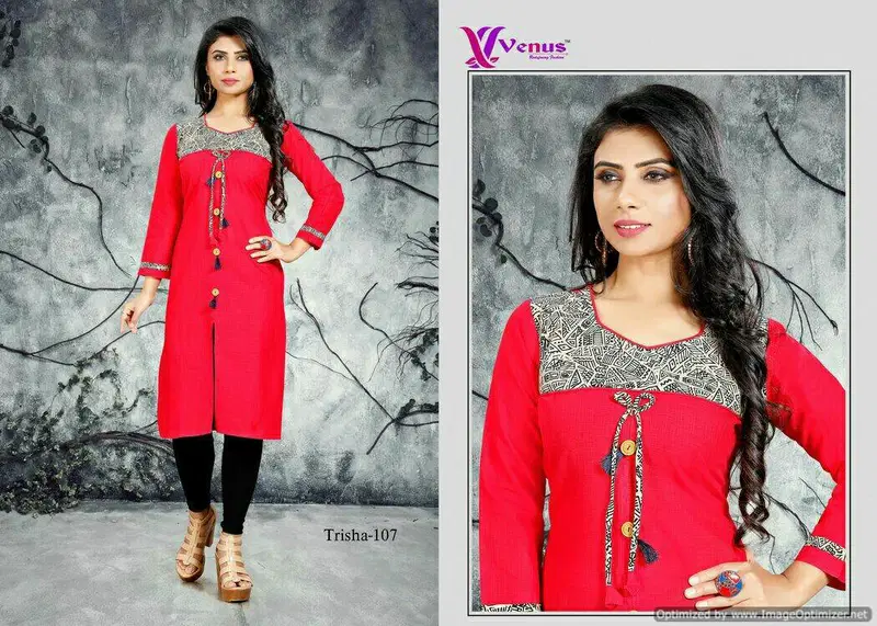 Trisha Vol-1 Designer Stylish Casua Wear Long Sleeves Kurti Collection