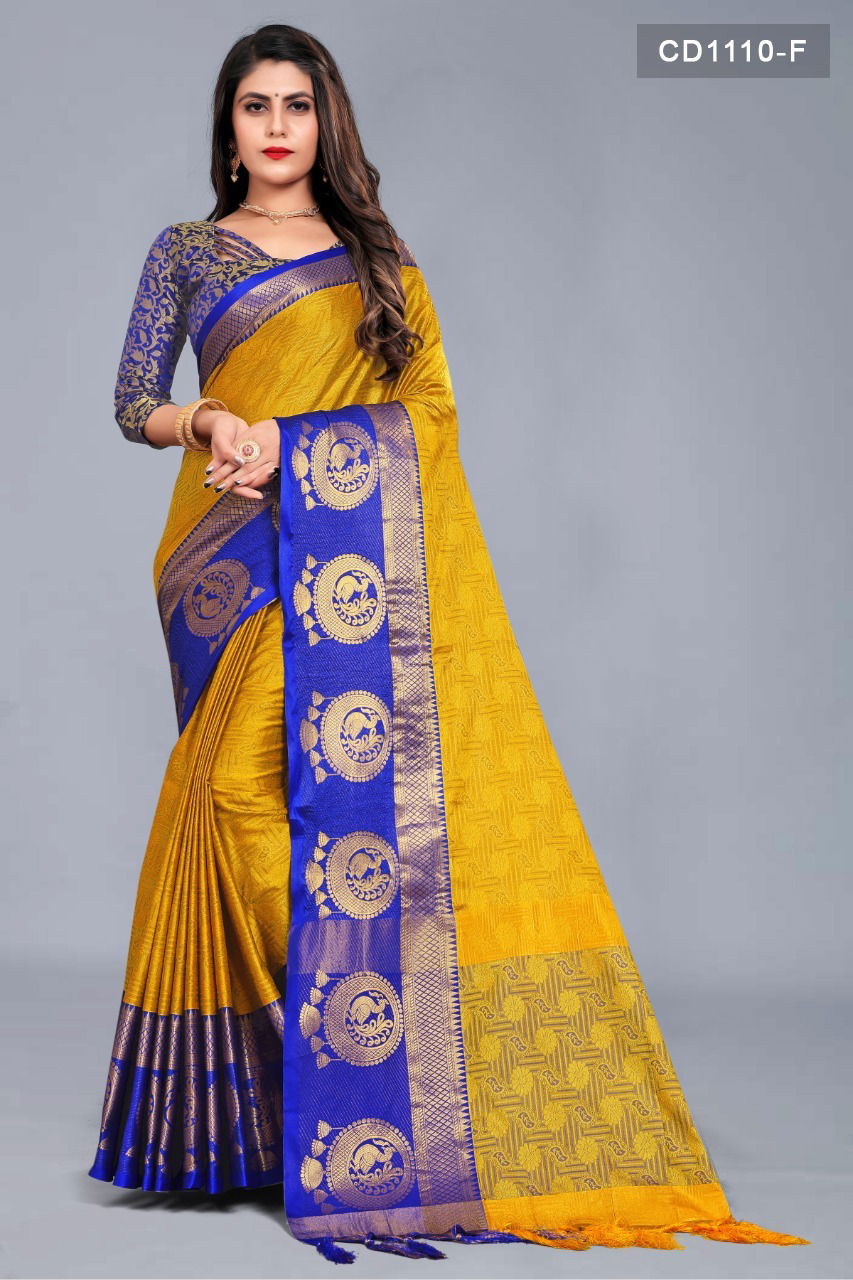 Rich Pallu 1110 New Ethnic Wear Cotton Silk Latest Saree Collection