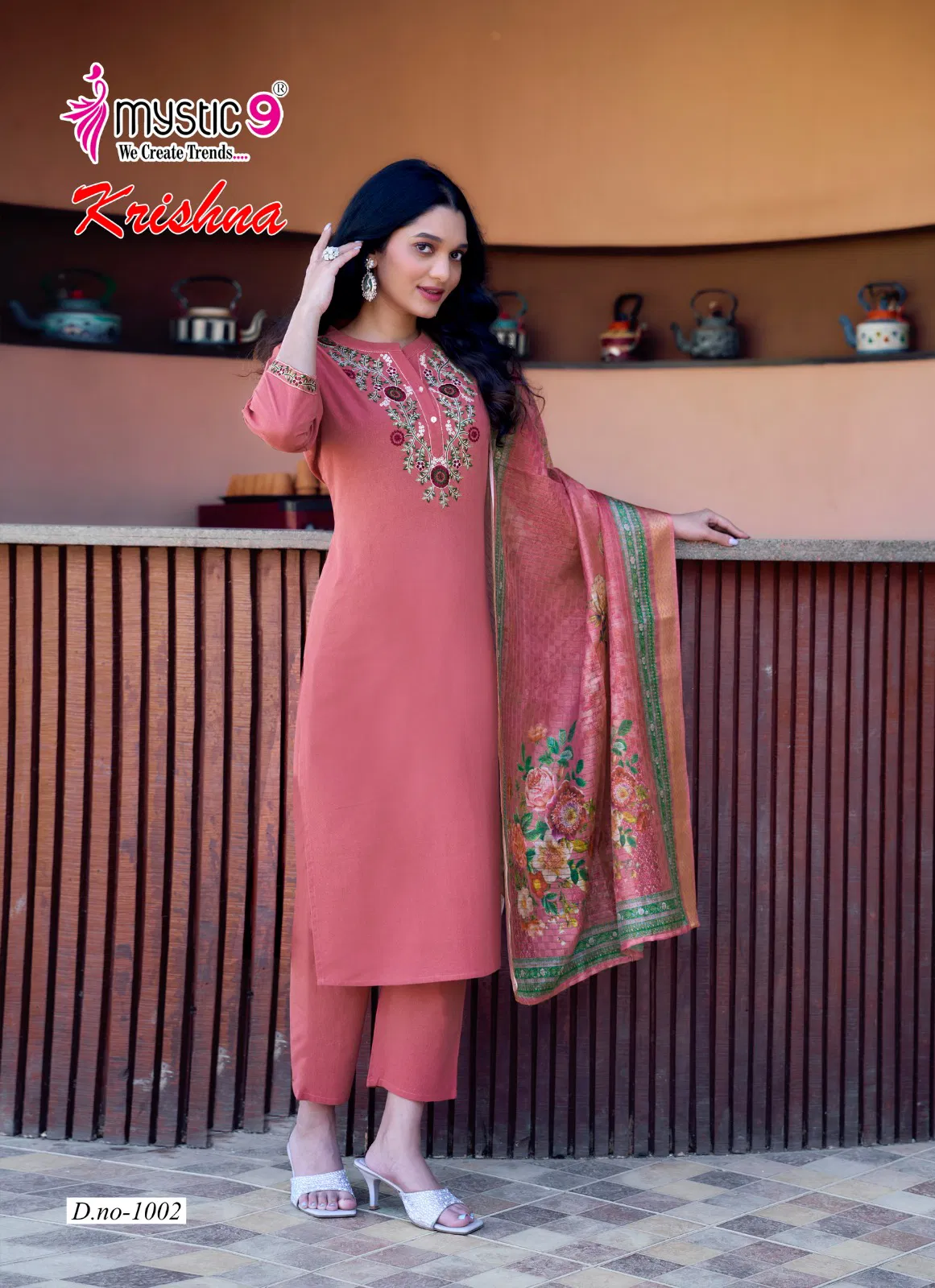 Krishna Vol 1 By Mystic 9 Cotton Flex Kurti With Bottom Dupatta Orders In India