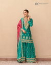 Aruna By Aashirwad Mor Bagh Chinon Silk Wholesale Readymade Suits In India
