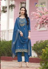Joohi By Karissa Viscose Vatican Kurti With Bottom Dupatta Wholesale Online
