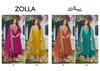 Zolla By Your Choice Heavy Chinon Bulk Designer Readymade Suits Orders In India