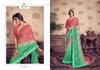 Jadu By Sanskar Georgette Weaving Pettern Sequence Mirror Embroidery Work Saree Wholesale In India