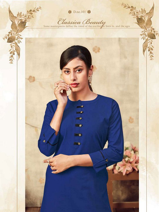 Lakhani Sinorita Pure Cotton Ready Made Designer Kurti Collection